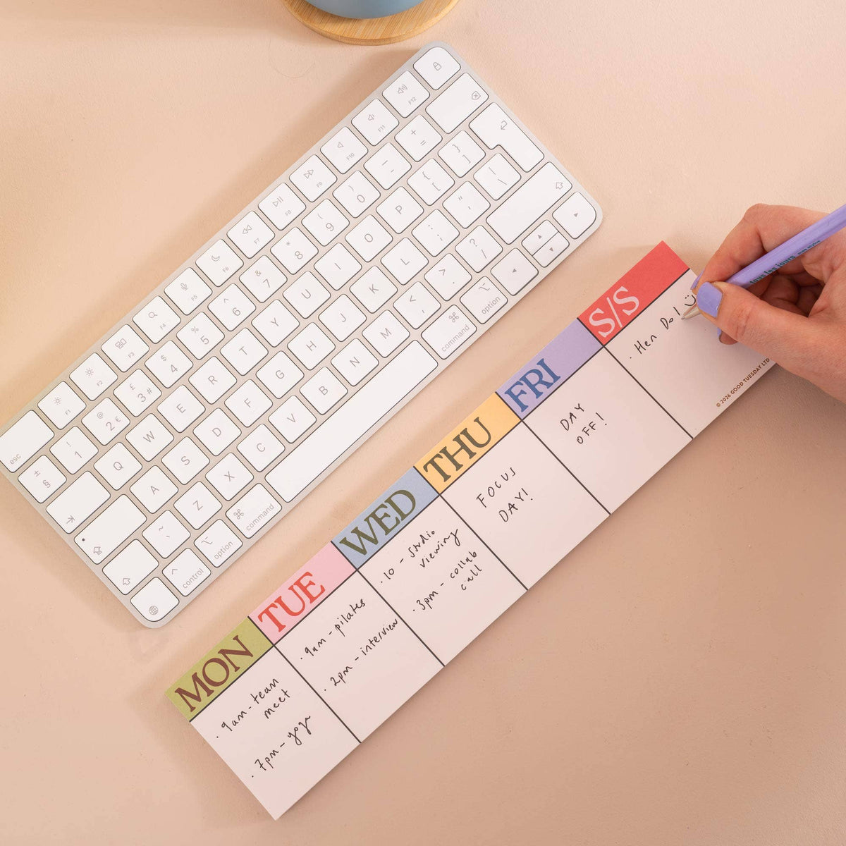 Keyboard Weekly Planner Pad