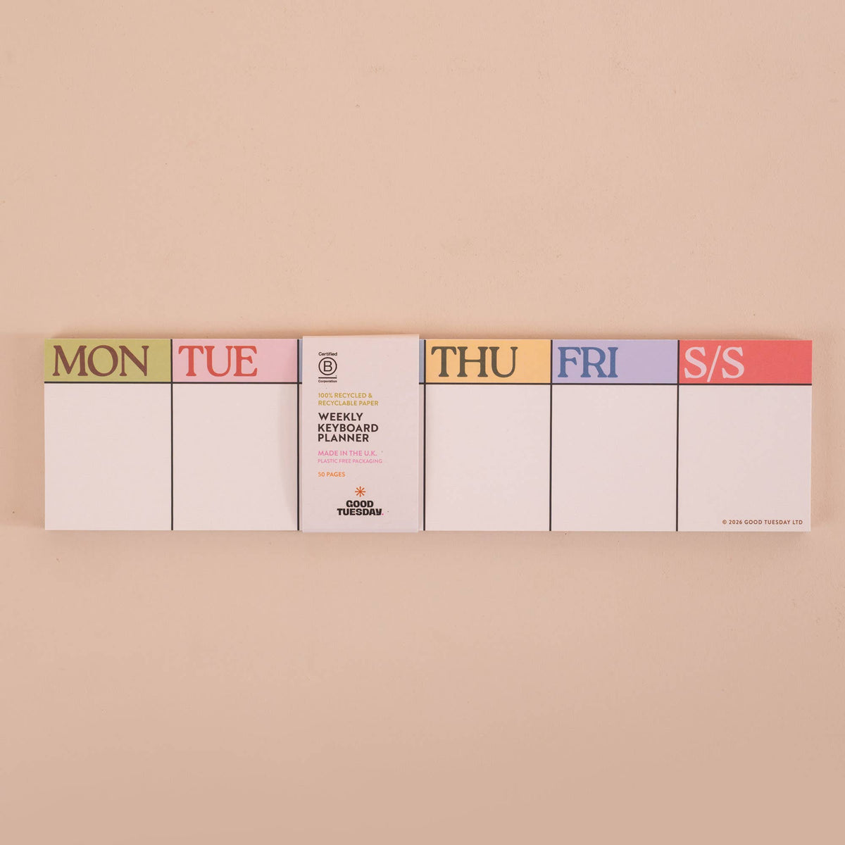 Keyboard Weekly Planner Pad