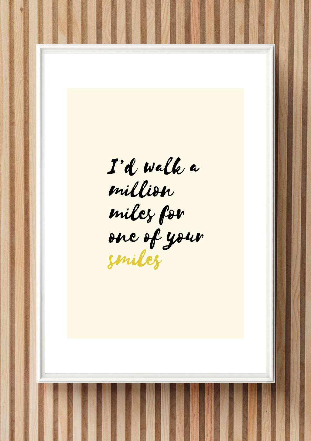 A Million Miles Print