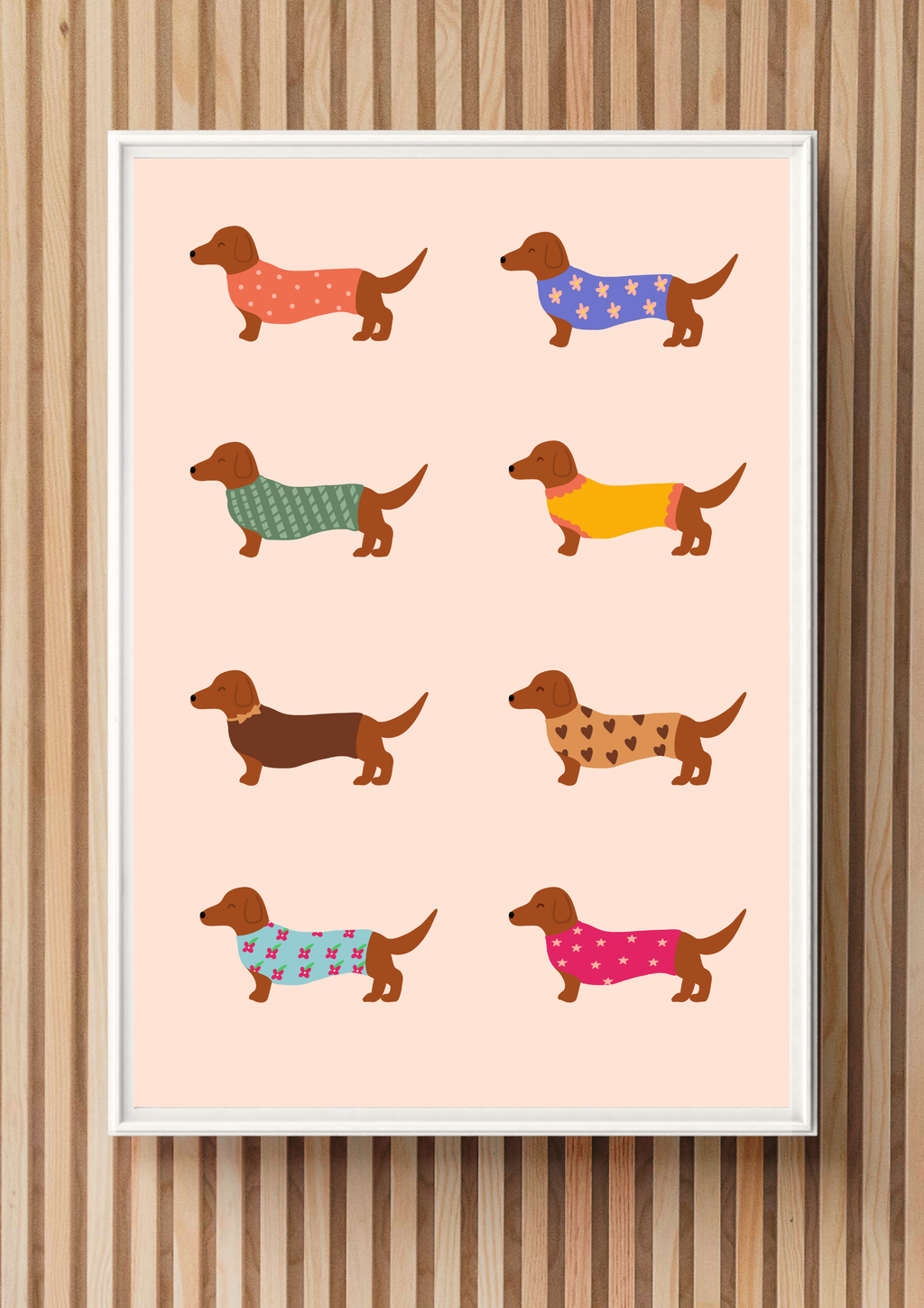 Dachshund Love Print