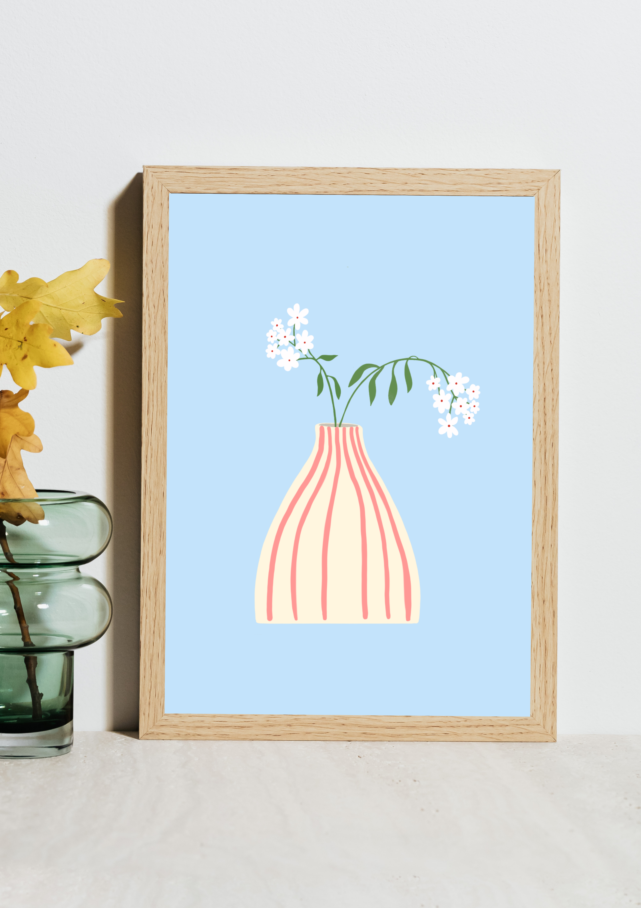 Sweet Pea Vase Print
