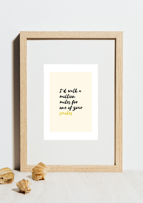 A Million Miles Print