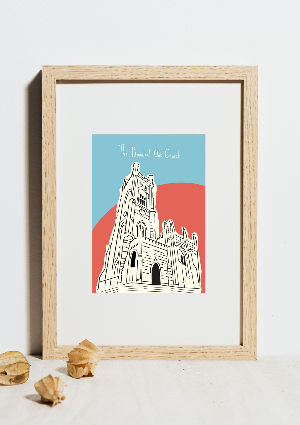 The Bombed Out Church Print