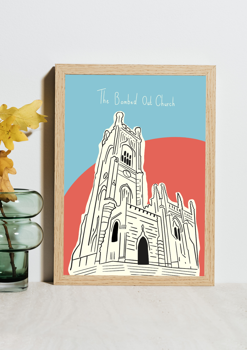 The Bombed Out Church Print