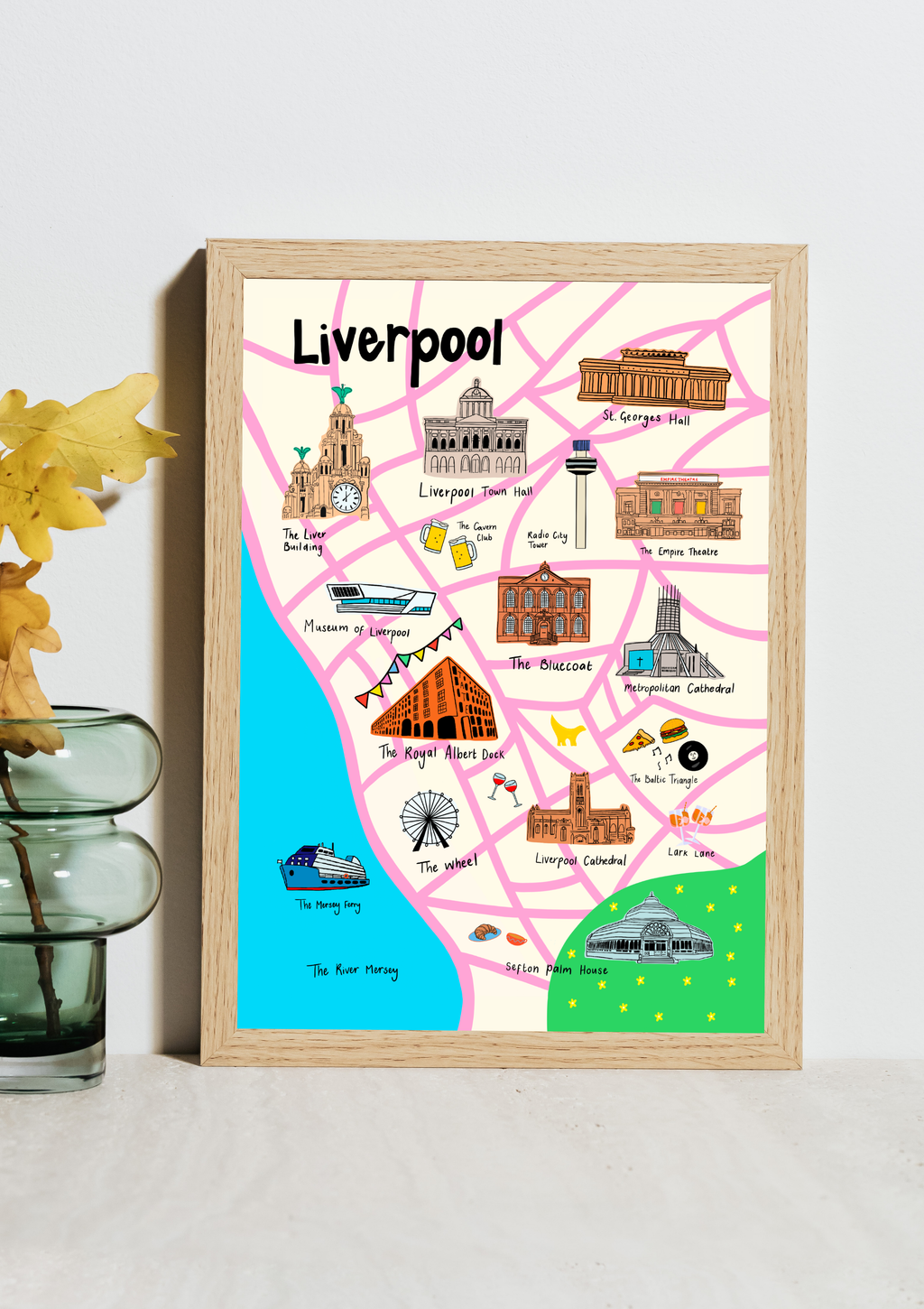 Liverpool Landmarks Print