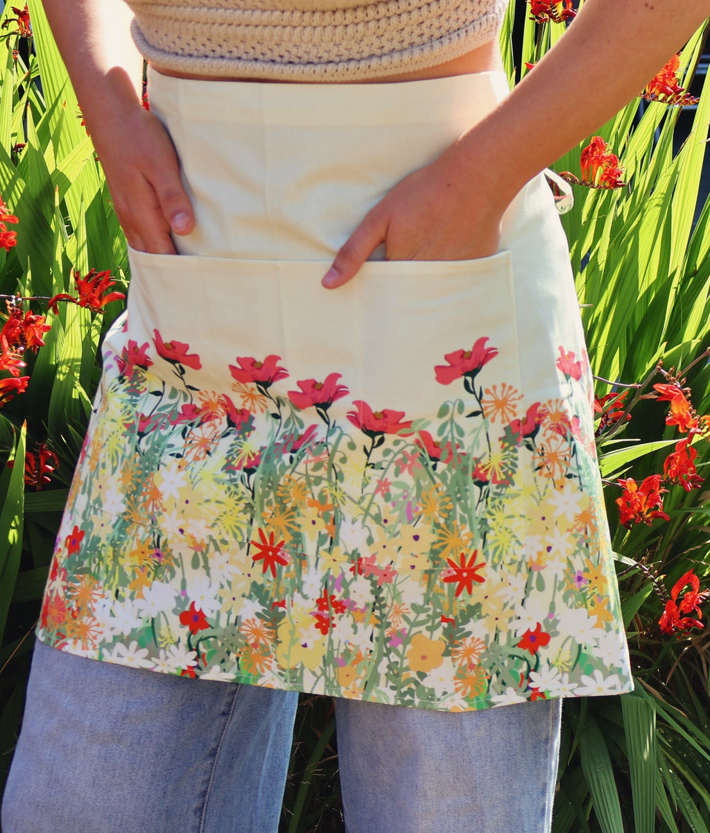 Wildflower Apron with Pockets