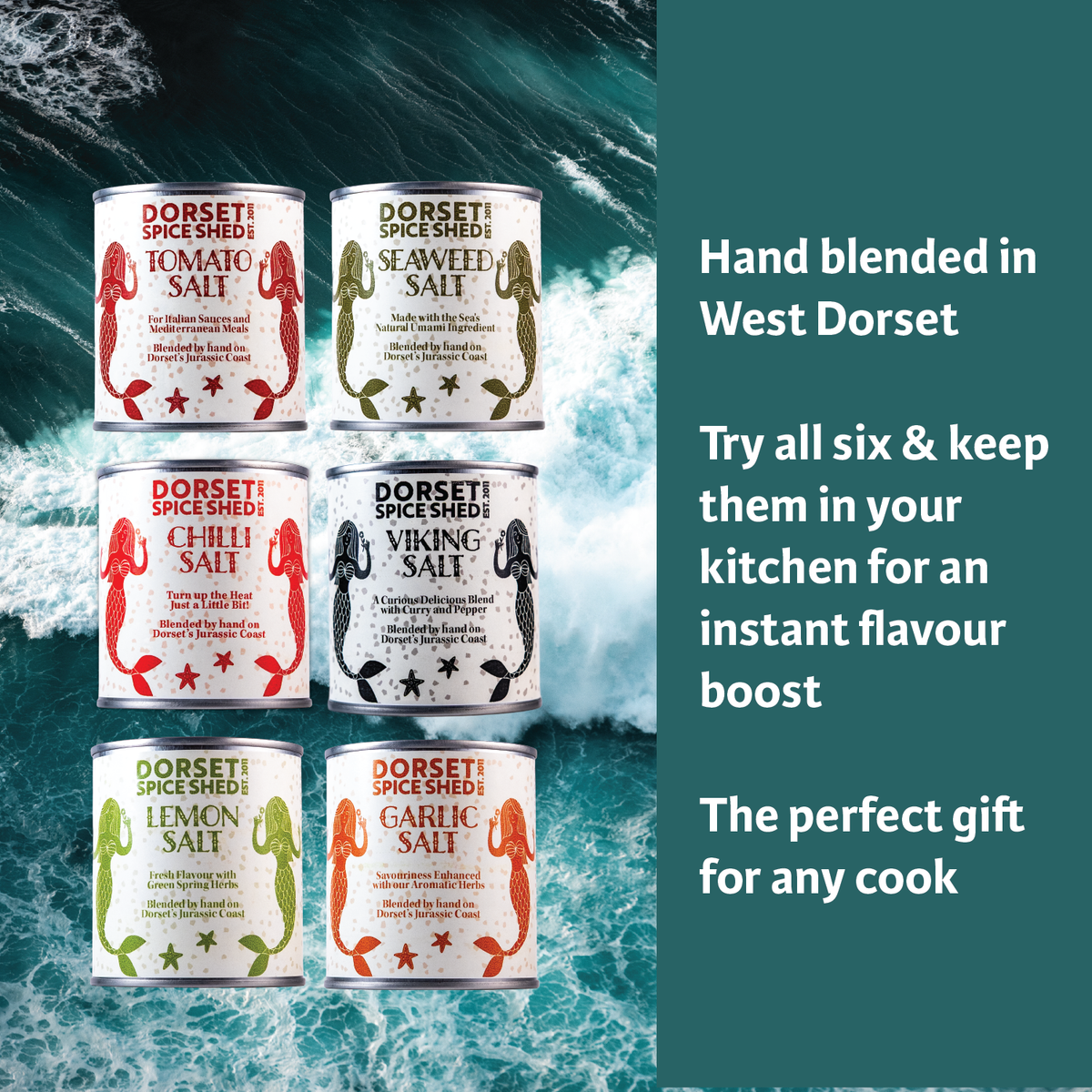 Dorset Spice Shed Lemon and Green Herbs Salt