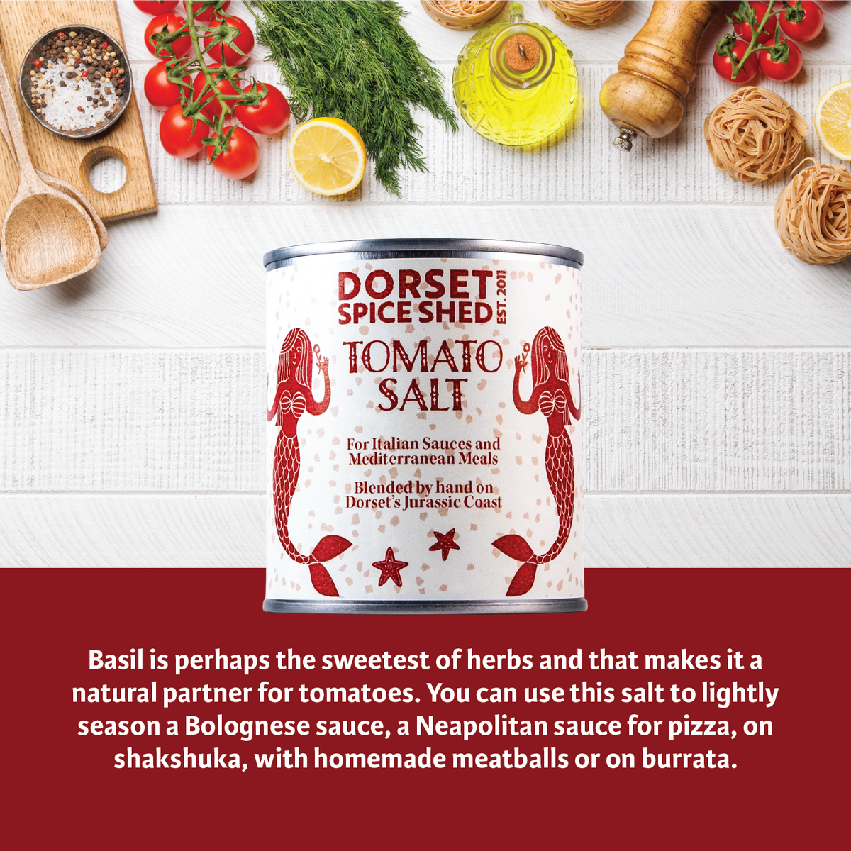 Dorset Spice Shed Tomato and Basil Salt