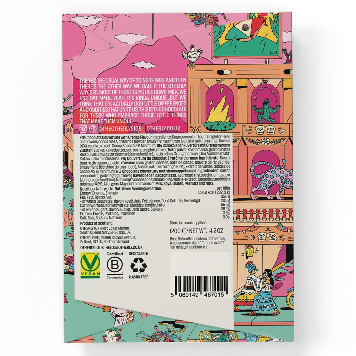 Otherly - Orange Oatm*lk Chocolate Bar - Vegan