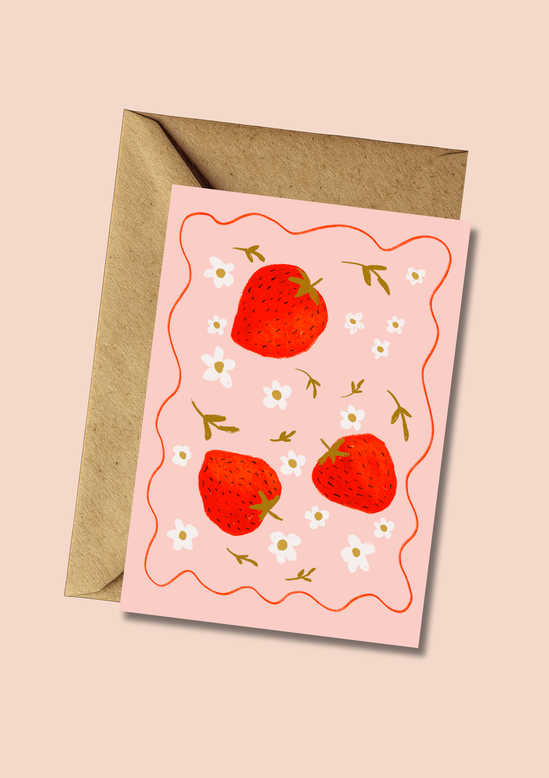 Strawberry Delight Greeting Card