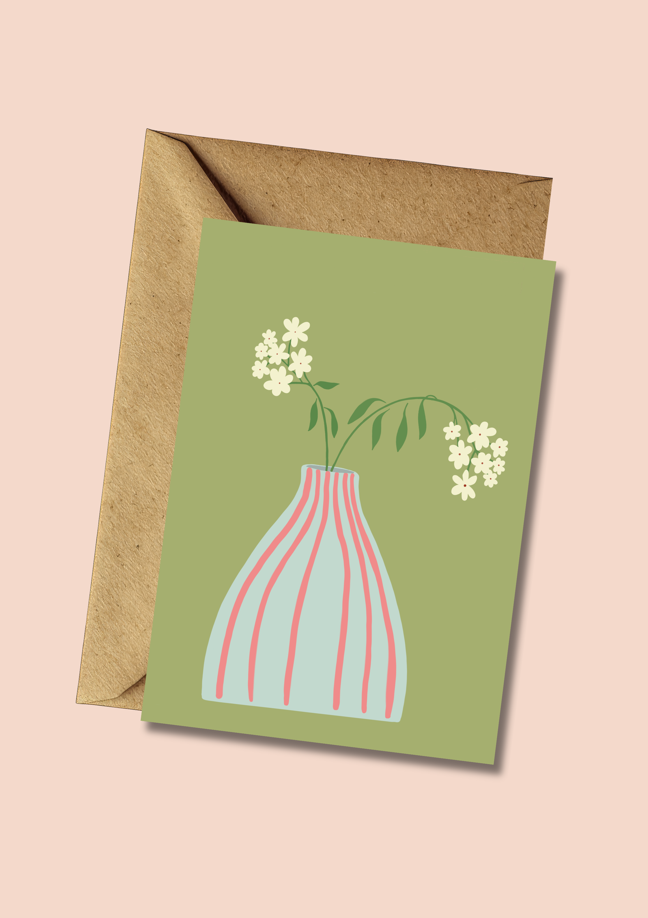 Botanical Vase Greeting Card