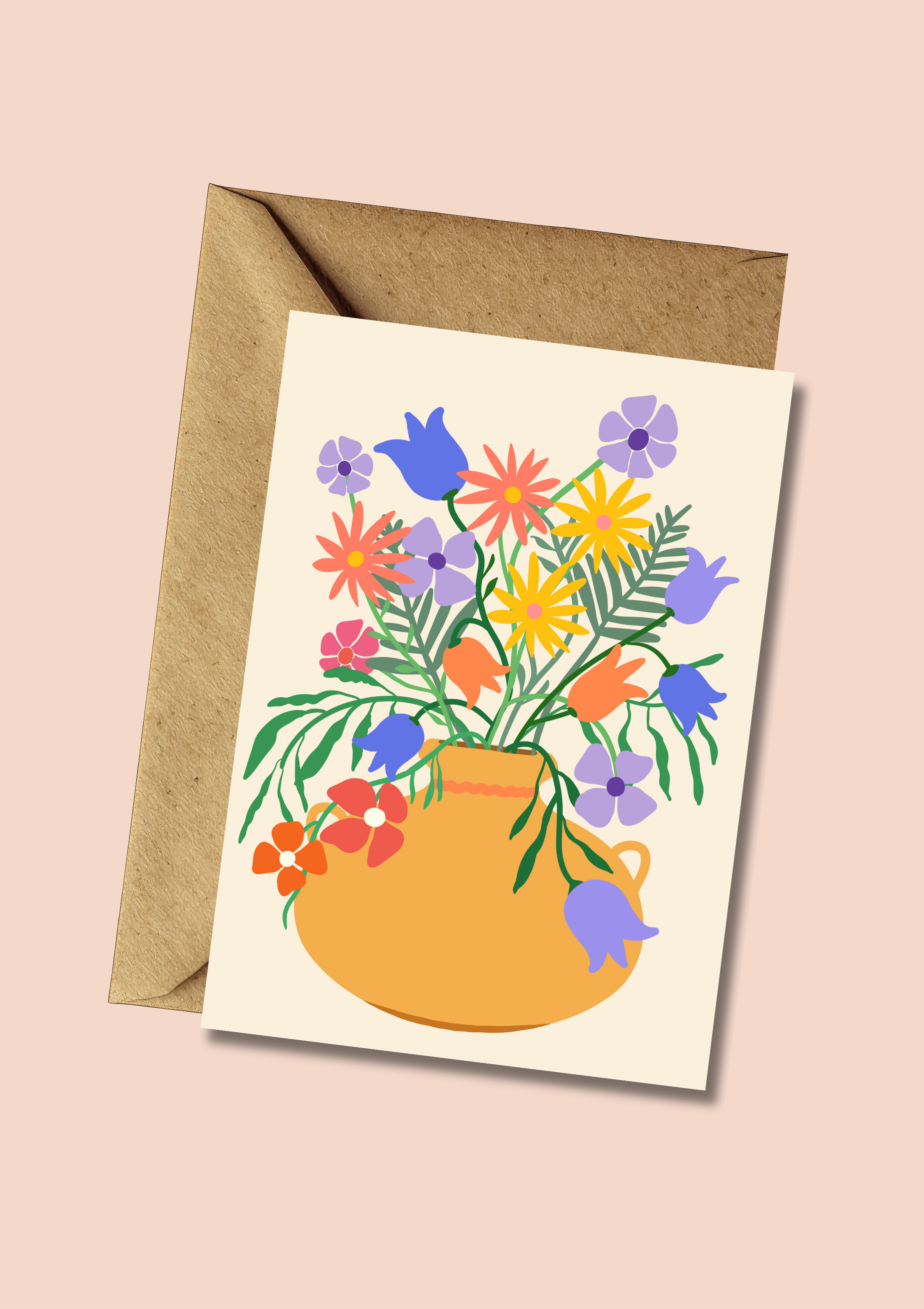 Petals in Bloom Greeting Card