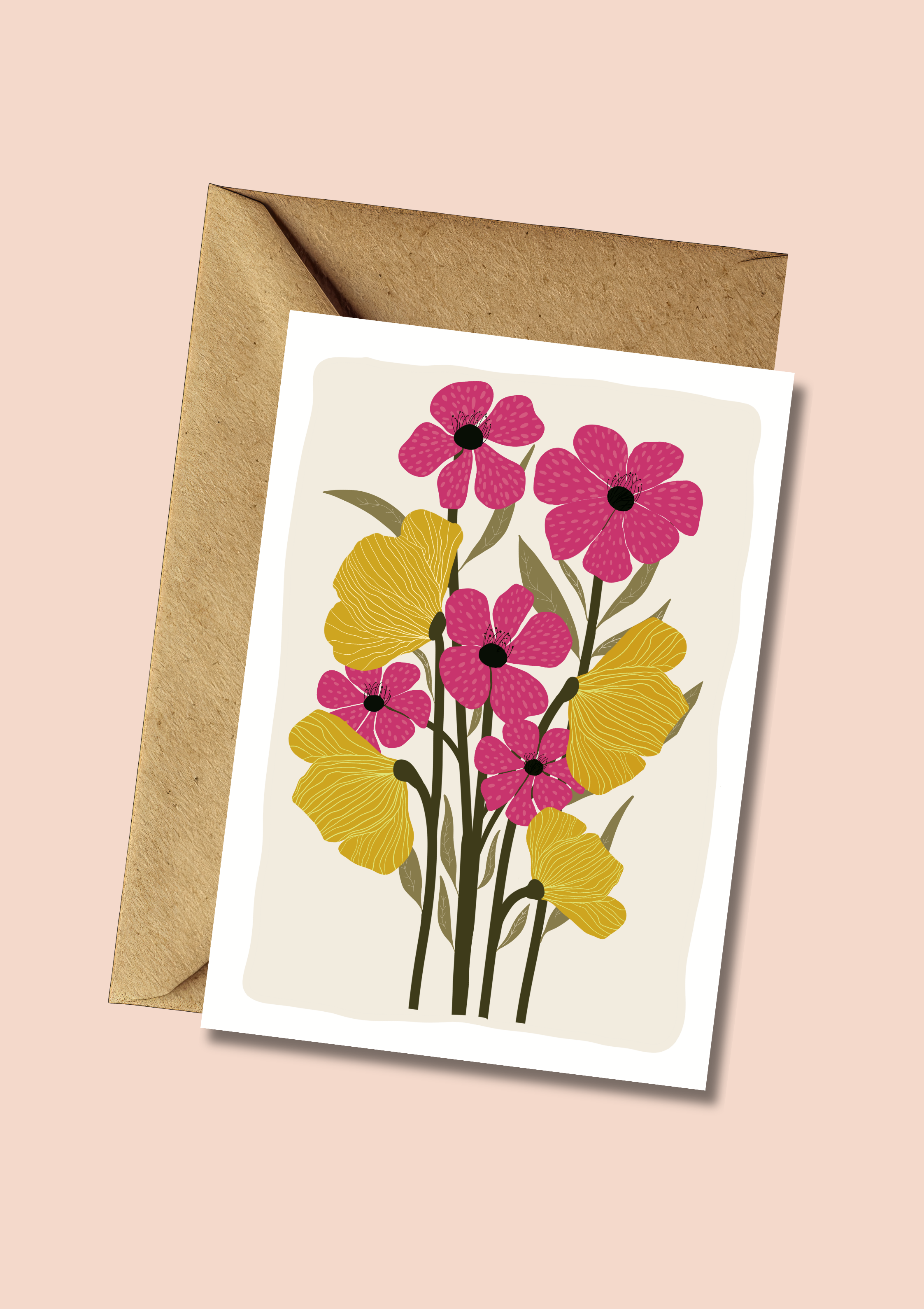 Flowers Follow The Sun Greeting Card