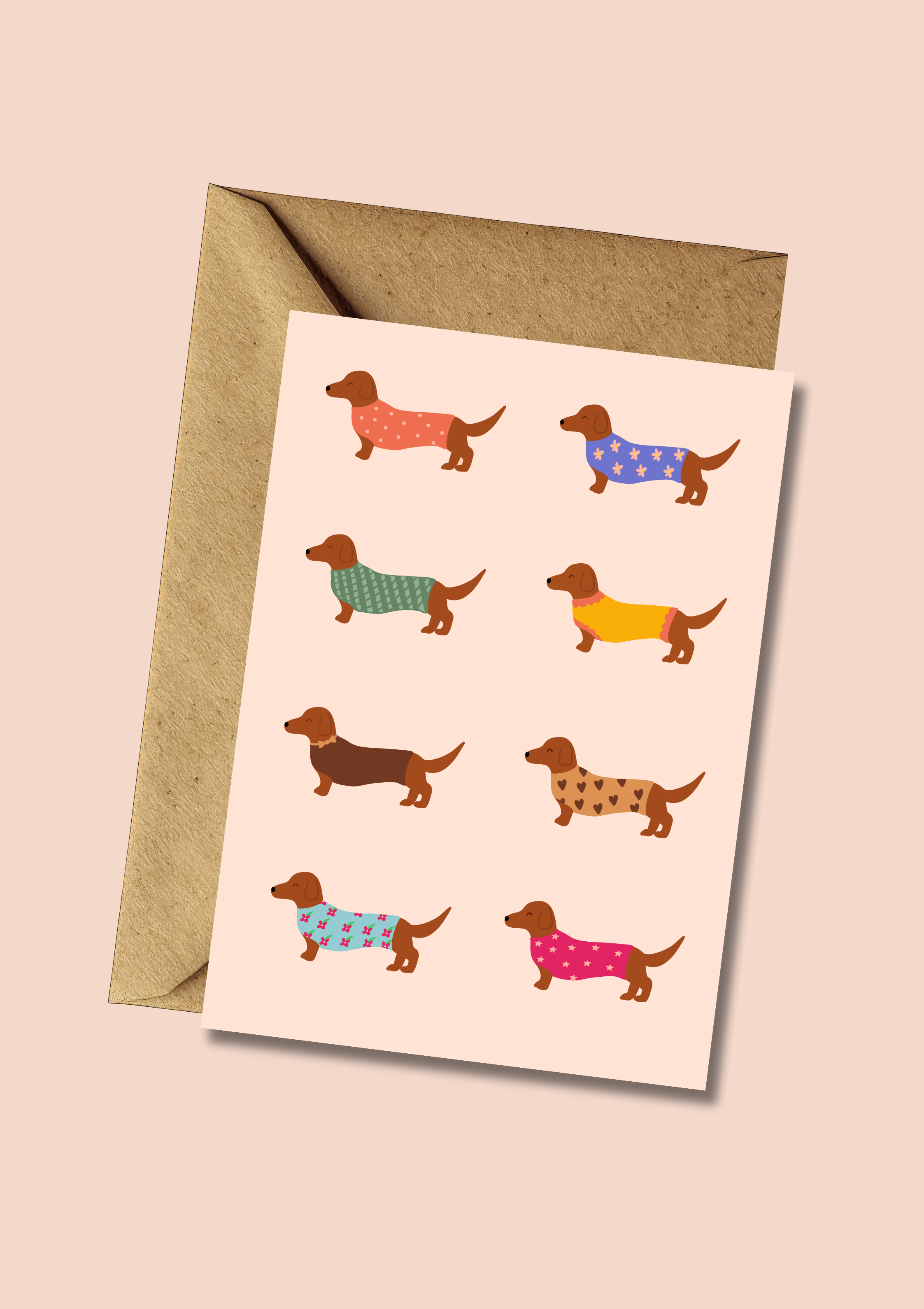 Dachshund Love Greeting Card