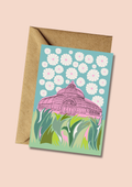 Pink Palms Greeting Card