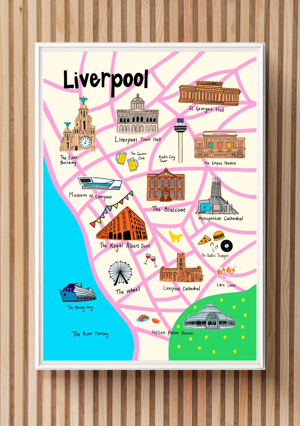 Liverpool Landmarks Print