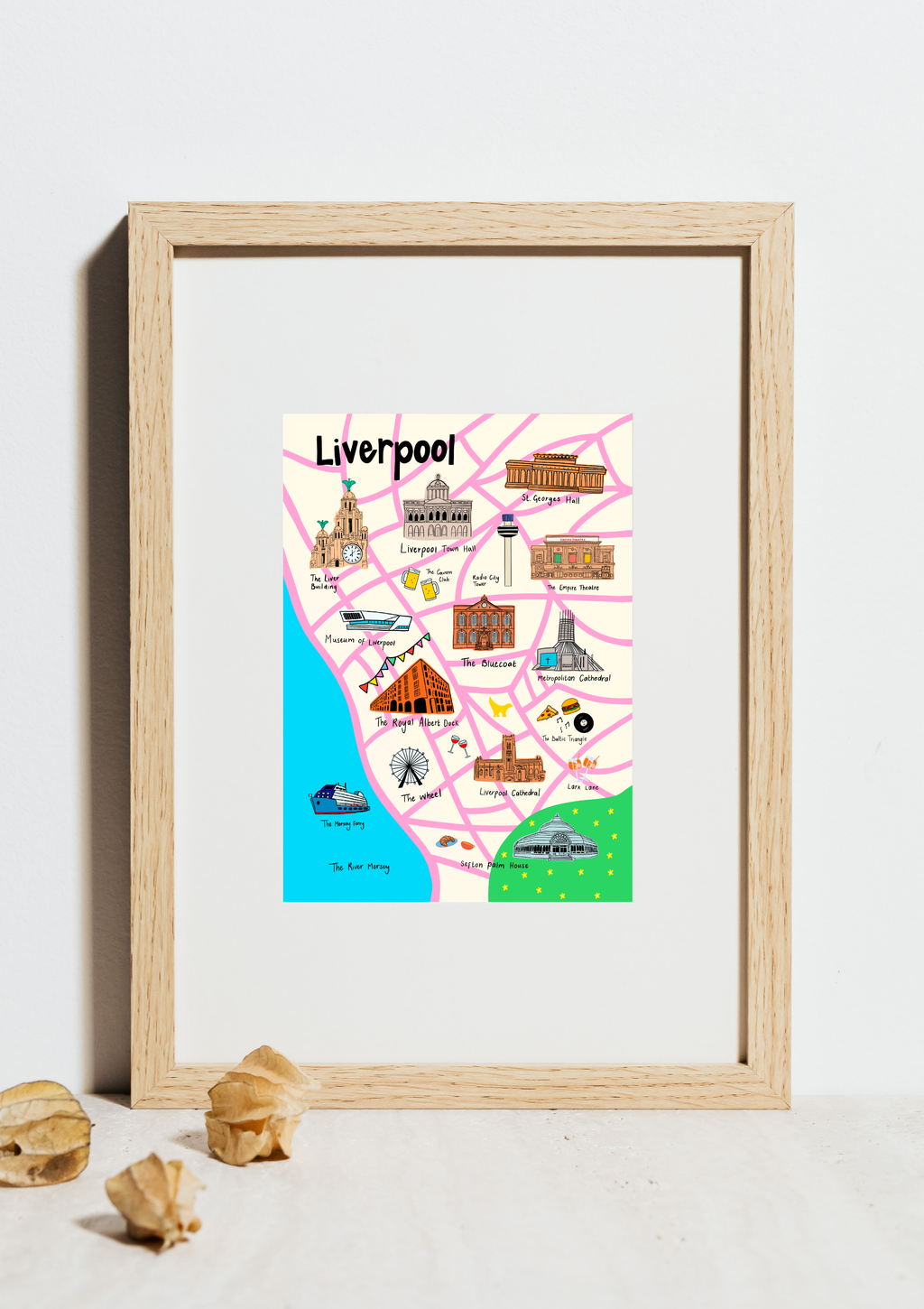 Liverpool Landmarks Print