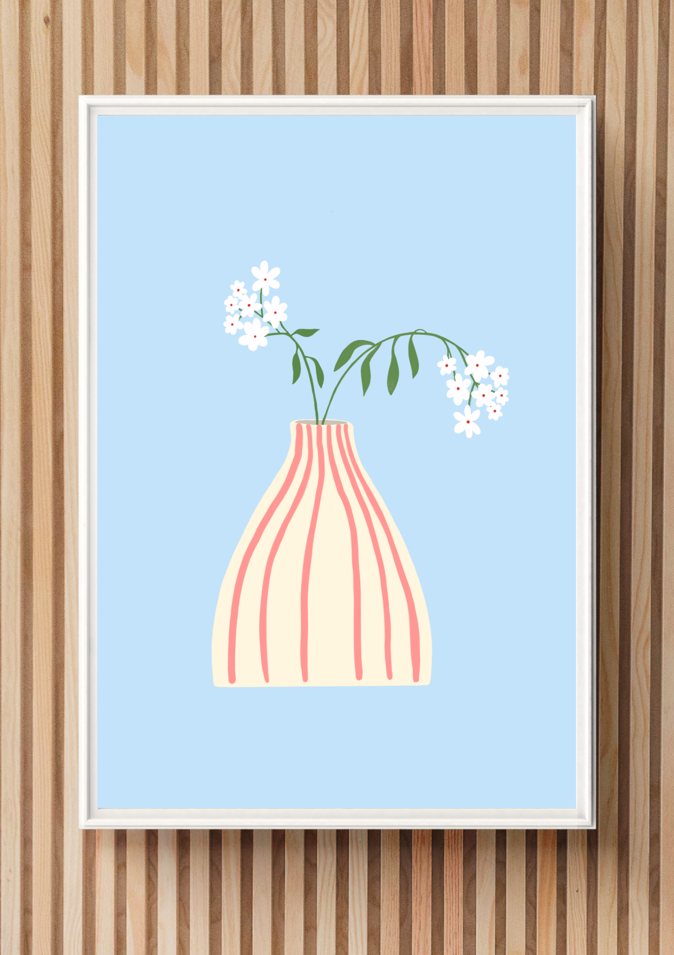 Sweet Pea Vase Print