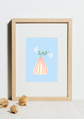 Sweet Pea Vase Print
