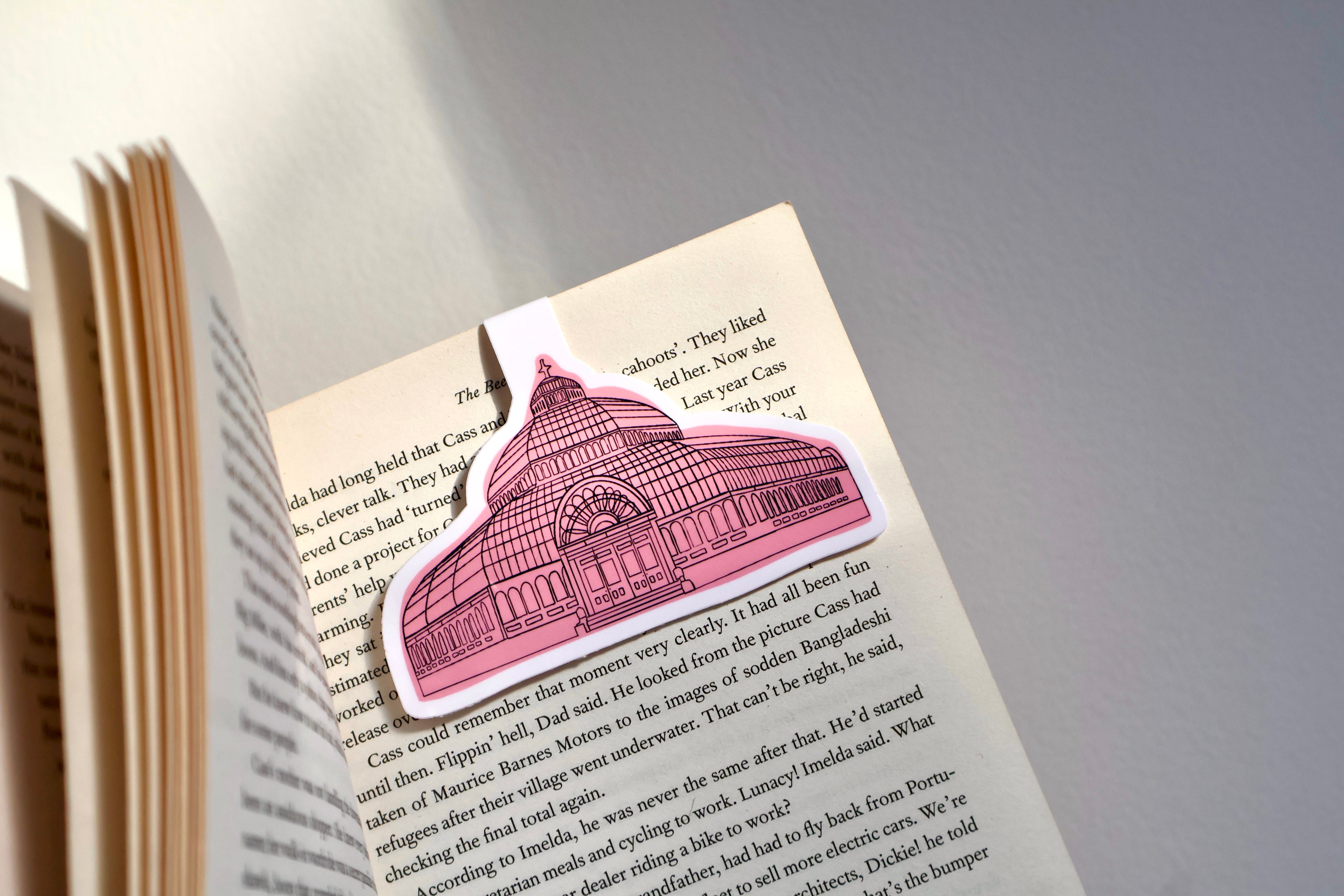 Pink Palms Magnetic Bookmark