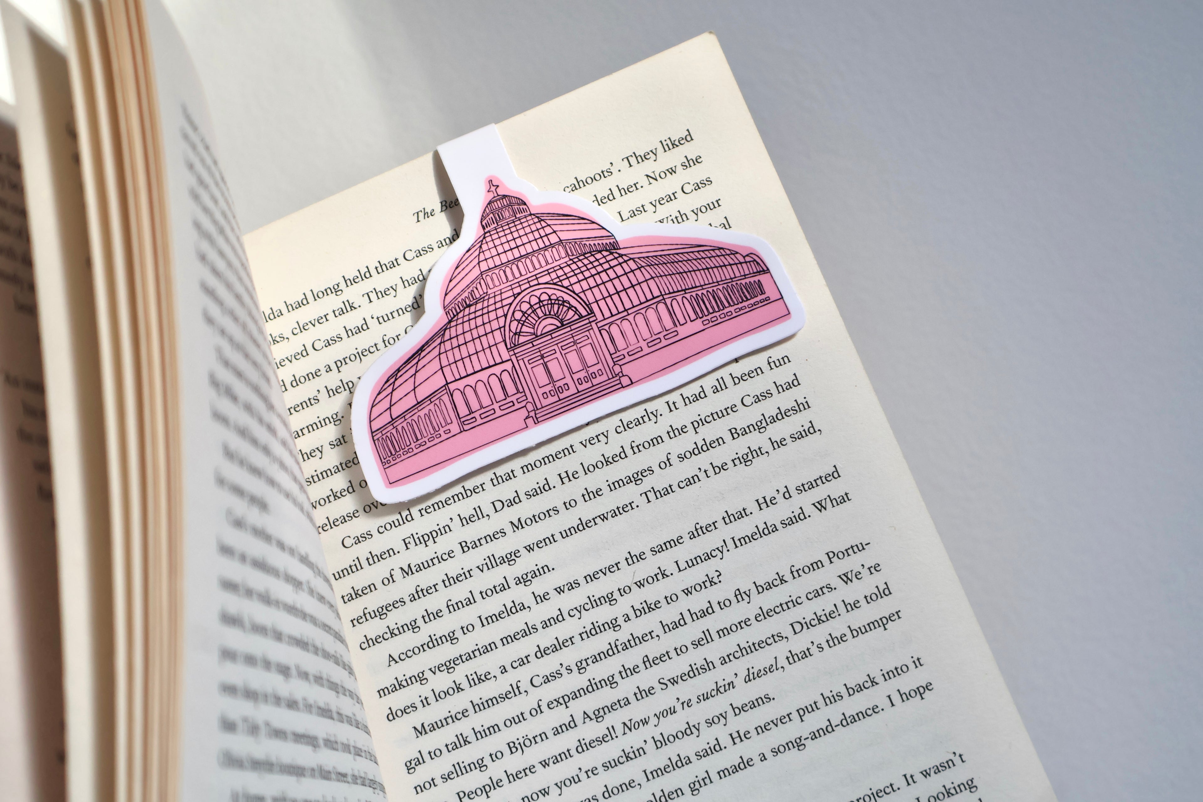 Pink Palms Magnetic Bookmark