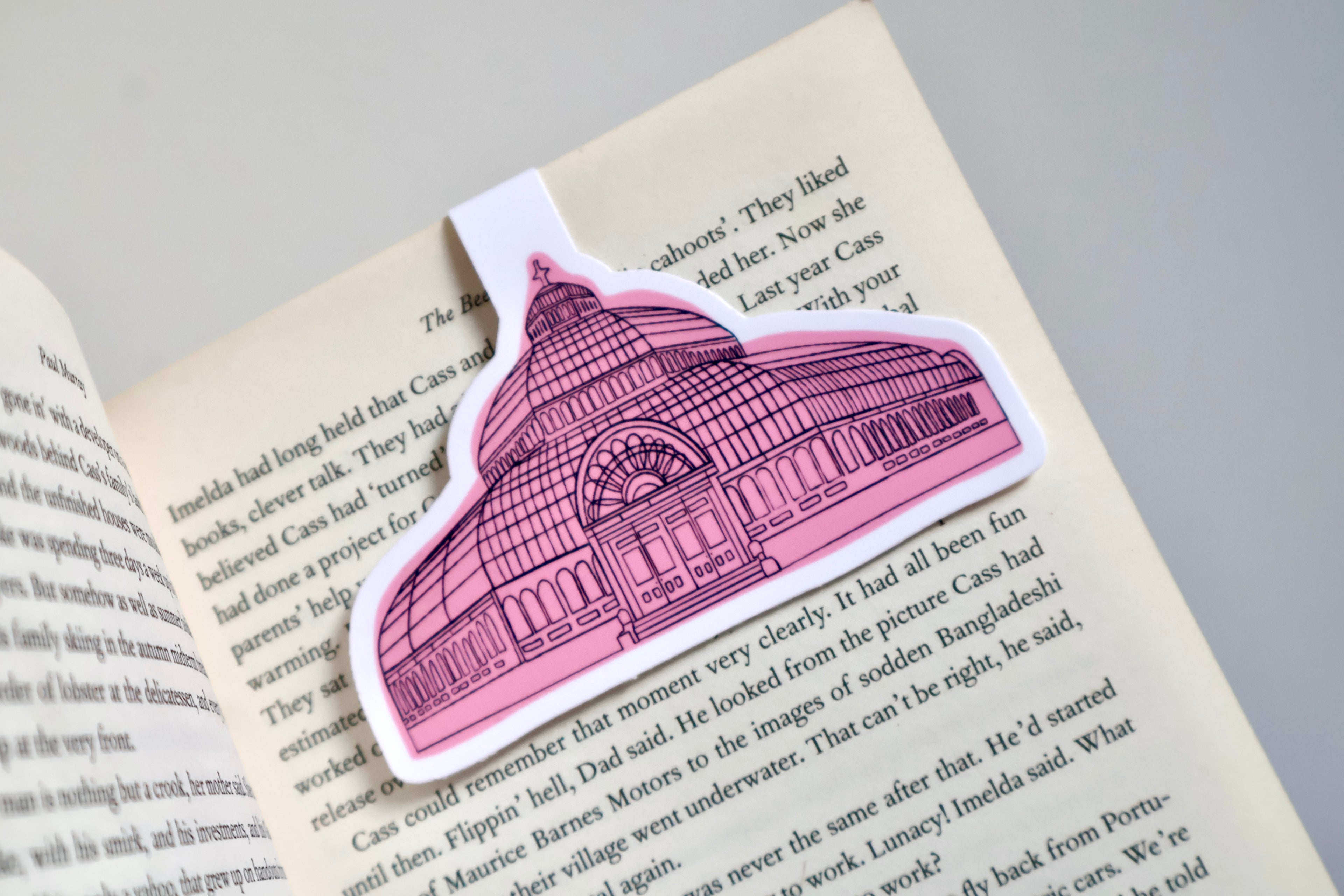 Pink Palms Magnetic Bookmark
