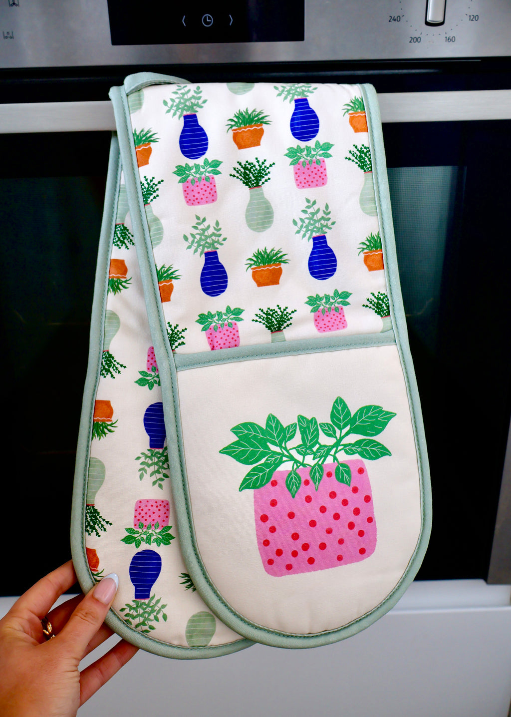 Plants Double Oven Glove