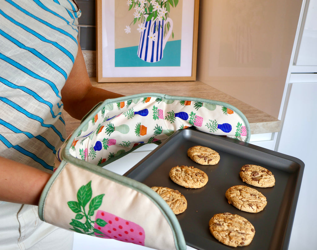Plants Double Oven Glove
