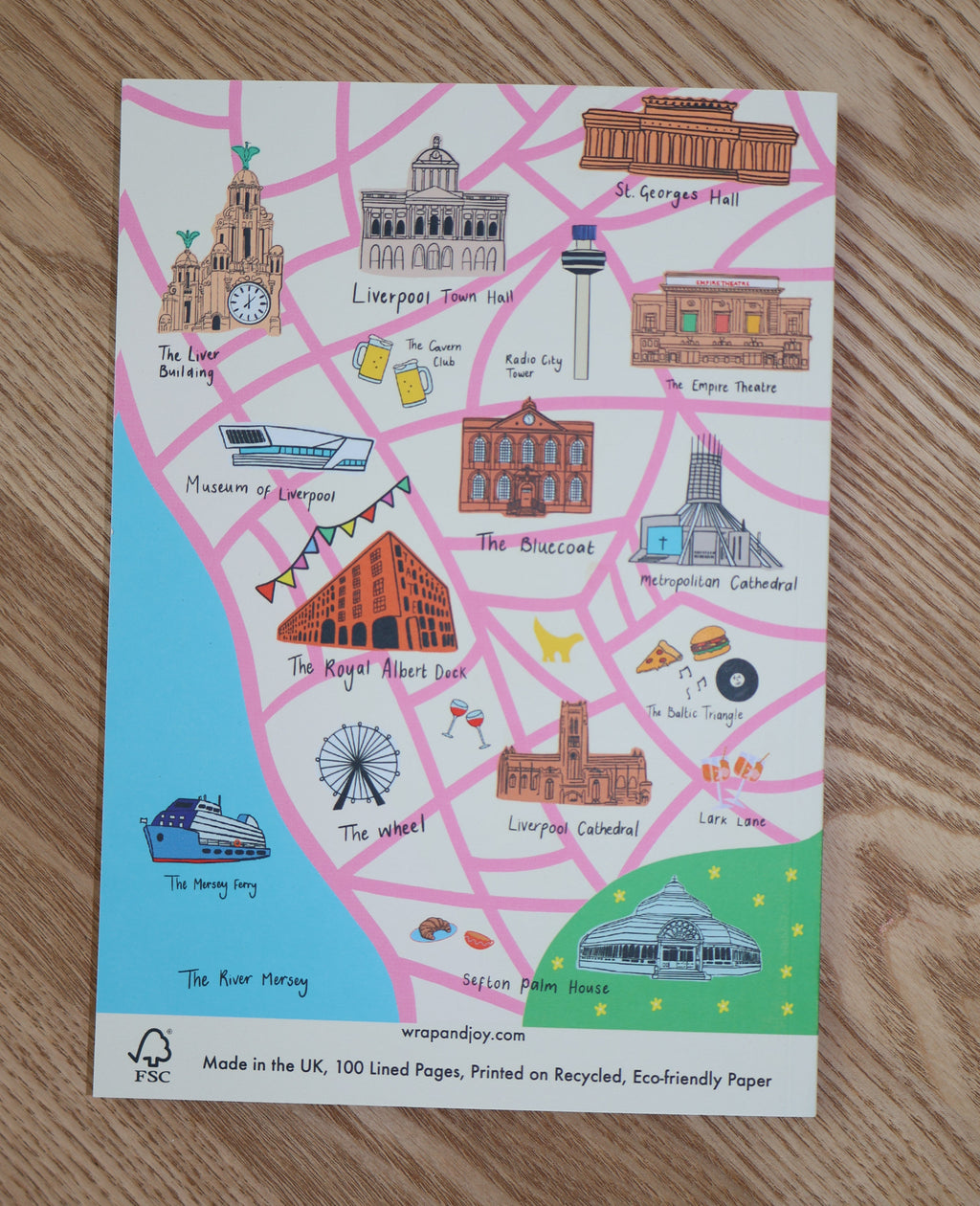 Softback Liverpool Landmarks Notebook