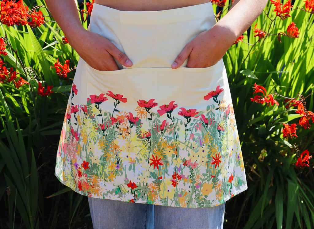 Wildflower Apron with Pockets