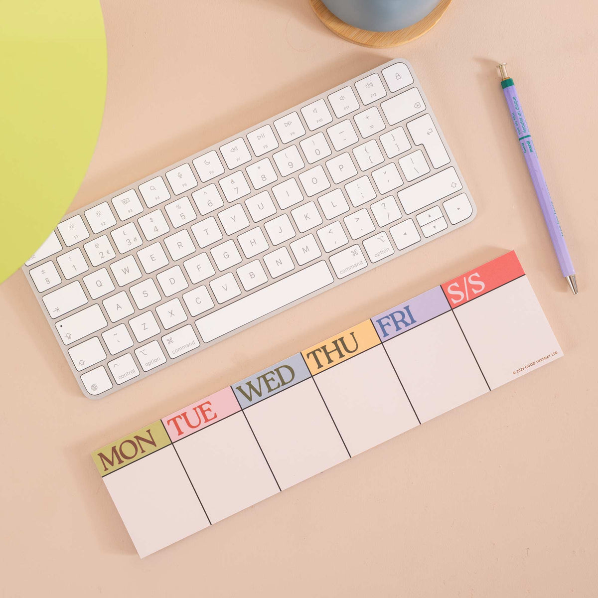 Keyboard Weekly Planner Pad
