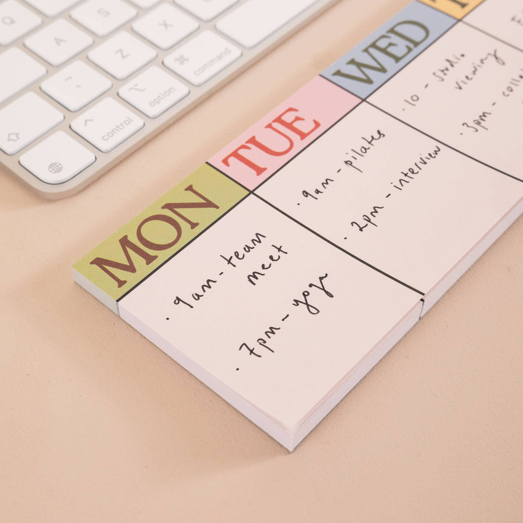 Keyboard Weekly Planner Pad