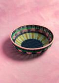Maegen Woven Bowl - Pink and Navy