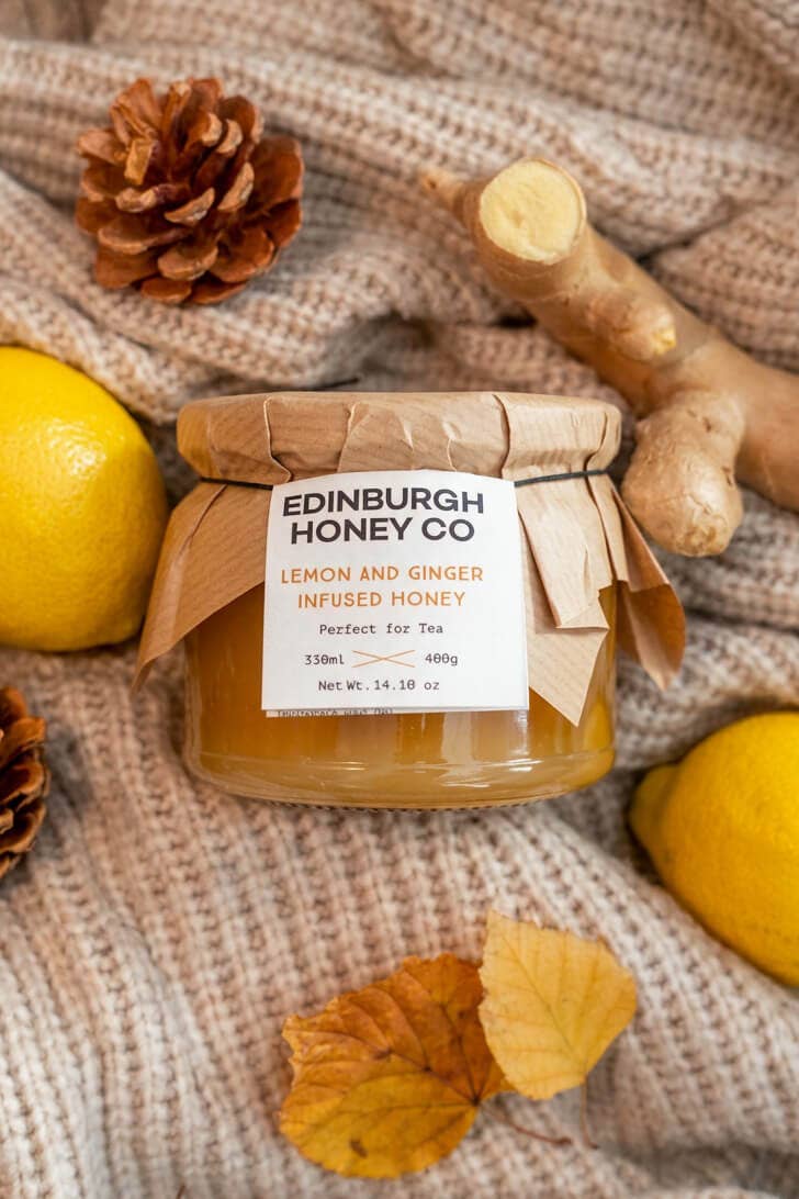 Lemon and Ginger Infused Honey